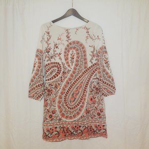 Brightly patterned dress